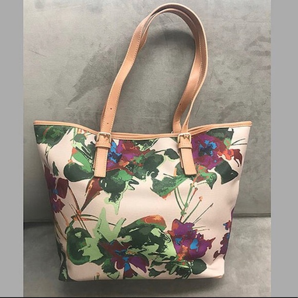All Season Tropical Floral Tote,NWT-BOUTIQUE - Picture 2 of 6
